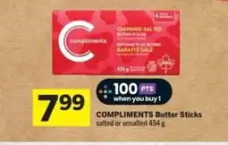 Co-op COMPLIMENTS Butter Sticks salted or unsalted offer