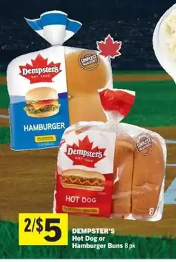 Co-op DEMPSTER'S Hot Dog or Hamburger Buns 8 pk offer