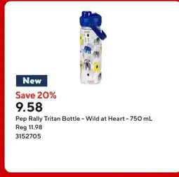 Staples Pep Rally Tritan Bottle - Wild at Heart offer