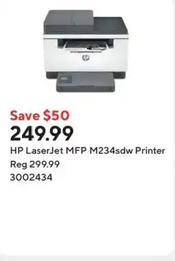 Staples HP LaserJet MFP M234sdw Printer offer