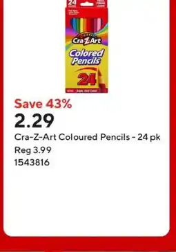 Staples Cra-Z-Art Coloured Pencils - 24 pk offer