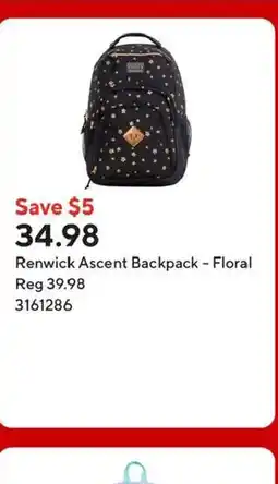 Staples Renwick Ascent Backpack - Floral offer