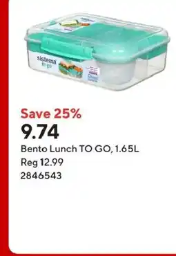 Staples Bento Lunch TO GO, 1.65L offer