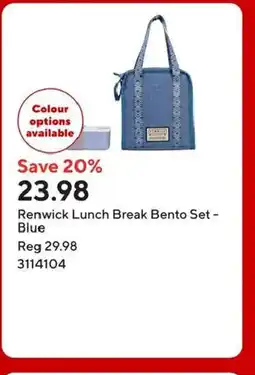 Staples Renwick Lunch Break Bento Set - Blue offer