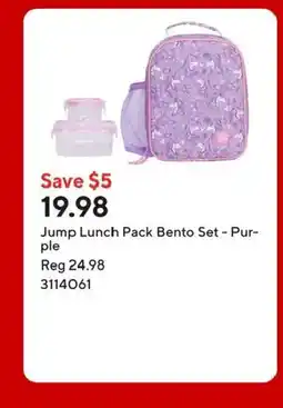 Staples Jump Lunch Pack Bento Set - Pur- ple offer