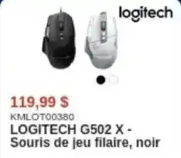 Canada Computers Logitech G502 X Souris de jeu filaire, noir offer
