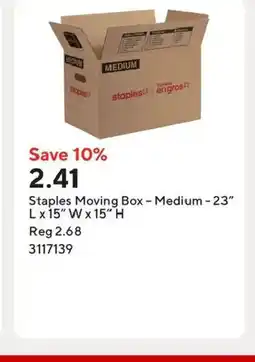 Staples Staples Moving Box - Medium-23 offer