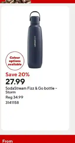 Staples SodaStream Fizz & Go bottle - Storm offer
