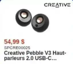 Canada Computers Creative Pebble V3 Hautparleurs 2.0 USB-C offer