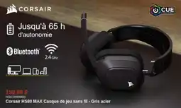 Canada Computers Corsair HS80 MAX Casque de jeu sans fil - Gris acier offer
