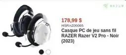 Canada Computers Casque PC de jeu sans fil RAZER Razer V2 Pro Noir offer