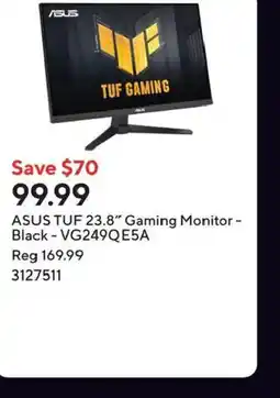 Staples ASUS TUF 23.8" Gaming Monitor - Black - VG249QE5A offer