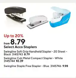 Staples Select Acco Staplers offer