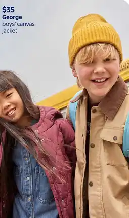 Walmart George boys' canvas jacket offer