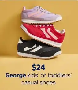 Walmart George kids' or toddlers' casual shoes offer