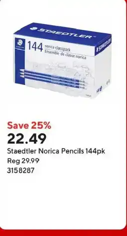 Staples Staedtler Norica Pencils 144pk offer
