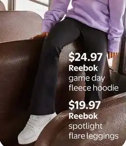 Walmart Reebok spotlight flare leggings offer
