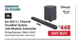 Visions Electronics JBL Bar 500 5.1-Channel Soundbar System with Wireless Subwoofer offer