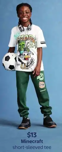 Walmart Minecraft short-sleeved tee offer