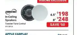 Visions Electronics In-Ceiling Speakers offer