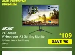 Visions Electronics ACER 24" Aopen Widescreen IPS Gaming Monitor offer