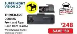 Visions Electronics THINKWARE Front and Rear Dash Cam Bundle offer