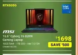 Visions Electronics MSI 15.6" Cyborg 15 B2RW Gaming Laptop offer