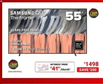 Visions Electronics SAMSUNG QLED The Frame offer