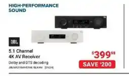 Visions Electronics JBL 5.1 Channel 4K AV Receiver offer