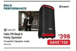 Visions Electronics UNARI Halo P6 Dual 6 Party Speaker offer