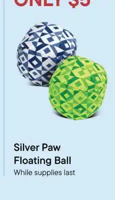 Petvalu Silver Paw Floating Ball offer