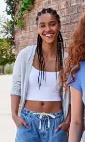 Walmart No Boundaries zip-up sweater or cropped cami offer