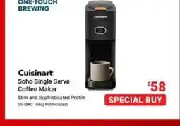 Visions Electronics CUISINART Soho Single Serve Coffee Maker offer