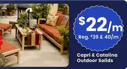 Fabricland Capri & Catalina Outdoor Solids offer