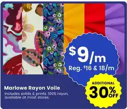 Fabricland Marlowe Rayon Voile offer