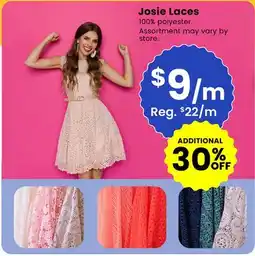 Fabricland JOSIE LACES offer