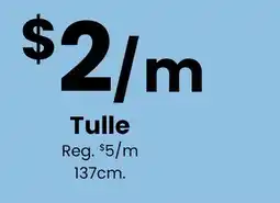 Fabricland Tulle offer