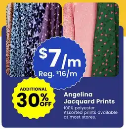 Fabricland Angelina Jacquard Prints offer