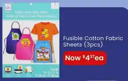 Fabricland Fusible Cotton Fabric Sheets (3pcs) offer