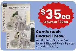 Fabricland COMFORTECH HEATED THROW offer