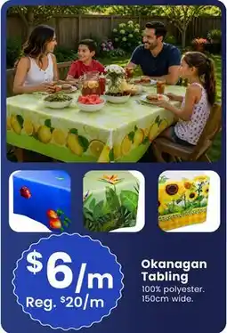Fabricland Okanagan Tablecloth offer