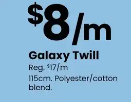 Fabricland Galaxy Twill offer