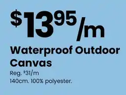 Fabricland Waterproof Outdoor Canvas offer