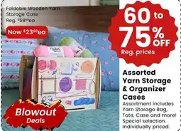 Fabricland FOLDABLE WOODEN YARN STORAGE CASE offer