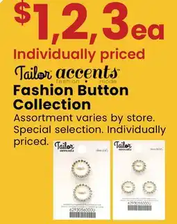 Fabricland TAILOR ACCENTS FASHION BUTTON COLLECTION offer