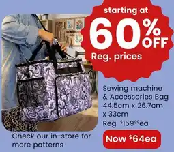 Fabricland Sewing machine & Accessories Bag offer