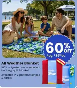 Fabricland ALL WEATHER BLANKET offer
