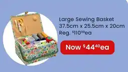 Fabricland Large Sewing Basket offer