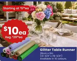 Fabricland Glitter Table Runner offer