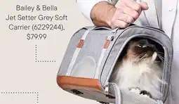 Petvalu Bailey & Bella Jet Setter Grey Soft Carrier offer